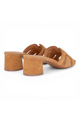 Ciabatta donna Bibi Lou in camoscio colore camel. BIBI LOU- | 761Z30-CAMEL